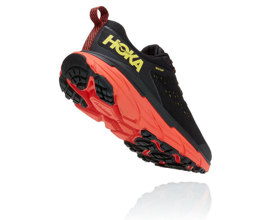 Tenis Trail Hoka One One Masculino Pretas/Vermelhas - Challenger Atr 6 Gore-Tex - 174-PMNKDY